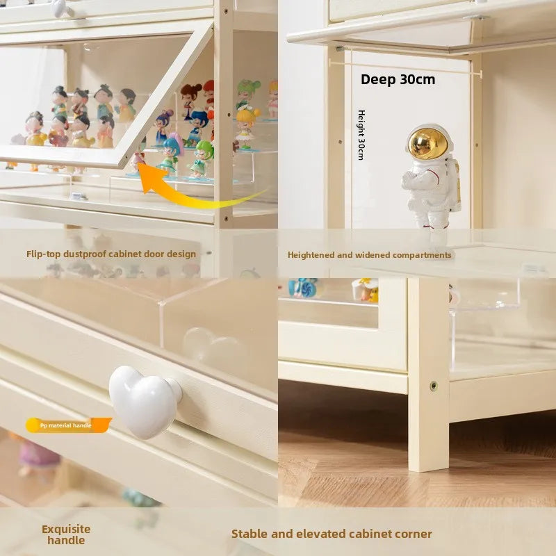 Expositor de Lego, Vitrina, Hogar, Viento Crema, A prueba de Polvo, Acrílico, Transparente, Modelo de Juguete, Vitrina de Caja Ciega