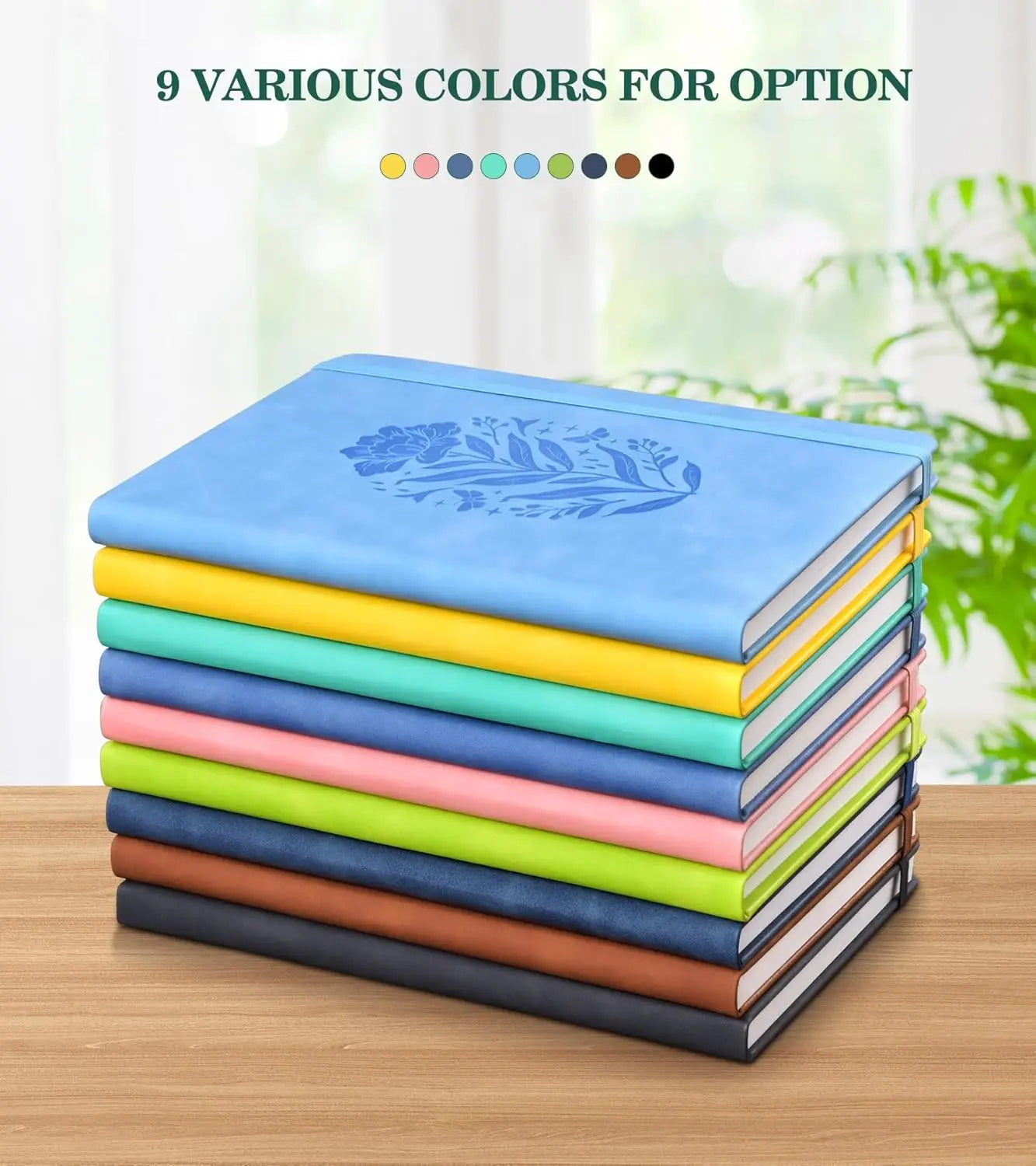 Cuaderno de piel con tapa dura A5 rosa para mujer, 200 páginas rayadas con cierre elástico, perfecto para escribir y viajar