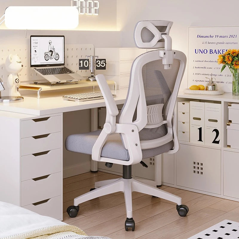 Sillas de oficina ergonómicas para el hogar, sillas de ordenador ajustables, sedentario no cansado, dormitorio, estudio, personal, silla gamer, muebles de oficina