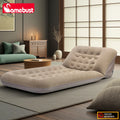 CAMEBUST Interior Air Mattress Foldable Air Mats Inflatable Sleeping Mattress Adjustable Sofa Bed Home&Outdoor use Brown/Grey