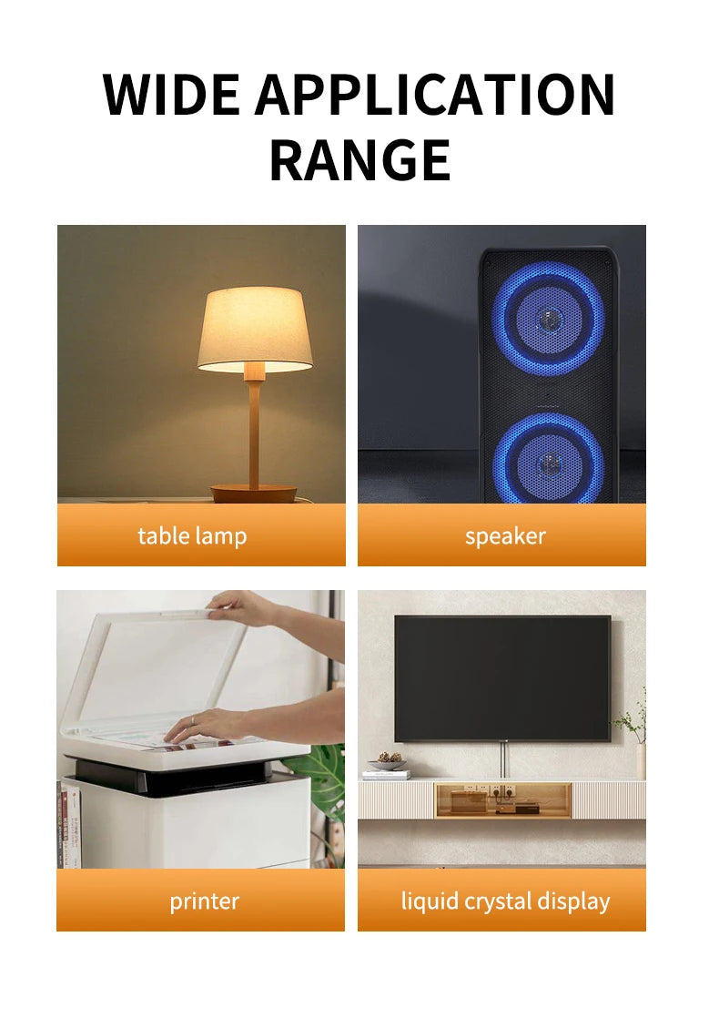 EU Plug Outlet 4 Sockets Electrical Socket No Extension Cord With USB Type-C Ports Two specifications