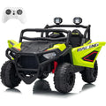 Coche Eléctrico UTV de 24V con 2 Plazas y Control Remoto, Suspensión en 4 Ruedas, Arranque Suave, 3 Velocidades, Luces LED, Bluetooth, 3-8 Años