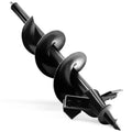 Broca espiral para plantarDiseñada para suelos duros y rocosos Ahoyador de alta resistencia con punta de cuchillas dobles afiladas mejoradas para jardín