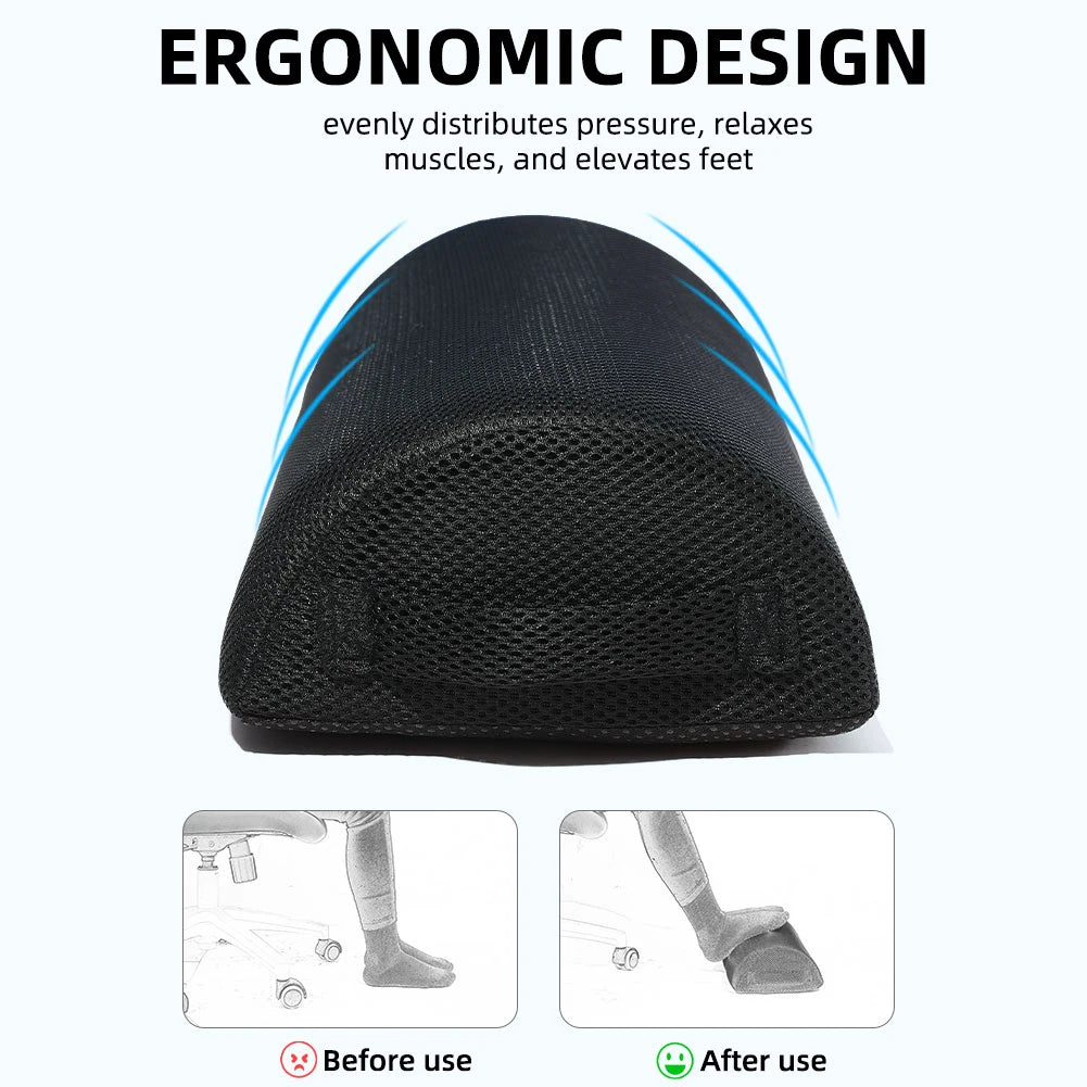 Semi-cylindrical pillow, office footrest, foot massage, leg clamp pillow, ergonomic foot stool