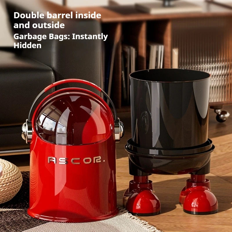 Bote de basura con sensor sin contacto de acero inoxidable, cubo de basura de gran capacidad para cocina, baño, dormitorio, sala de estar, hogar