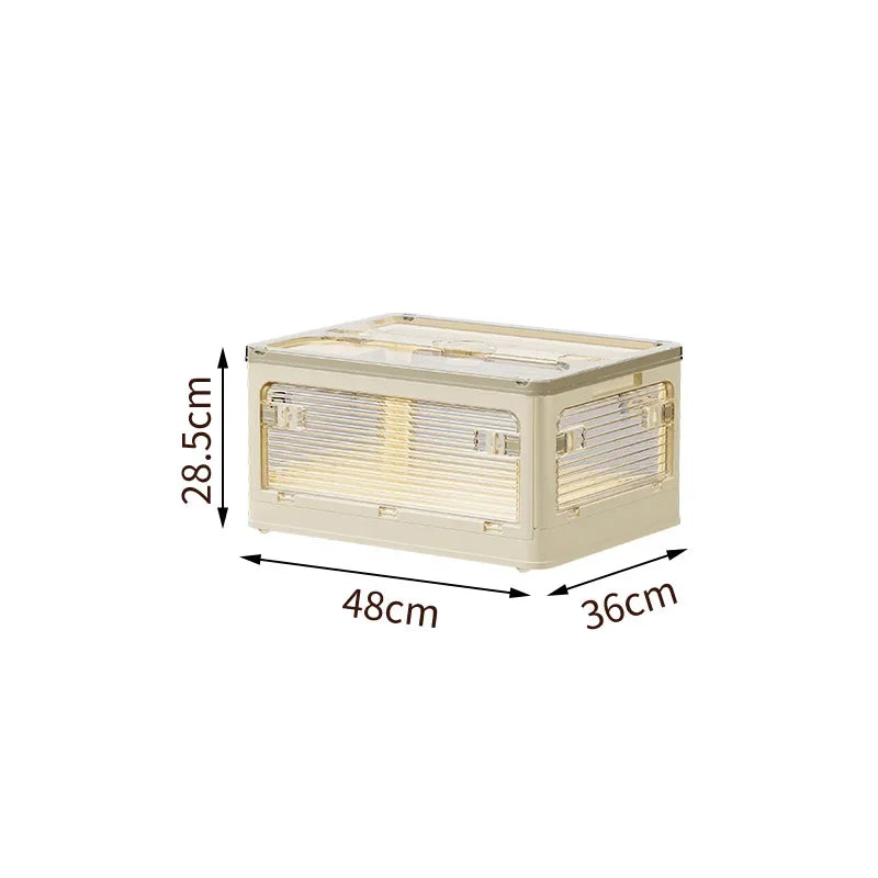 Caja de Almacenamiento Plegable para el Hogar, Caja de Almacenamiento Multifuncional de Gran Capacidad a Prueba de Humedad y Plagas