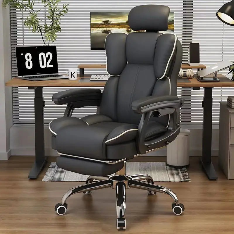 Silla de ordenador para el hogar, silla ergonómica para juegos, silla de oficina, silla giratoria cómoda para estudio, dormitorio, sentada prolongada