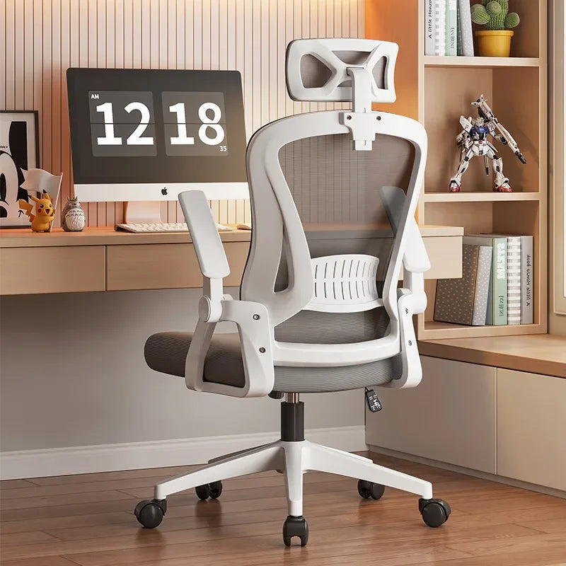 Sillas de oficina ergonómicas para el hogar, sillas de ordenador ajustables, sedentario no cansado, dormitorio, estudio, personal, silla gamer, muebles de oficina