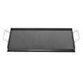Plancha de Acero al Carbono de 32x14 pulgadas, Placa Rectangular Universal de Superficie Plana para Parrilla de Gas, Barbacoa, Teppanyaki, Cocina Portátil con Asa