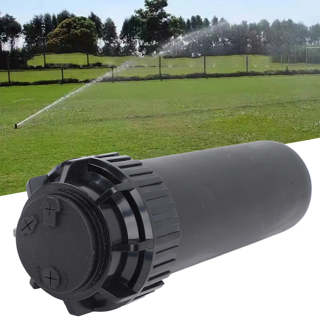 Telescopic Sprinkler Buried Retractable Sprinkler G3/4 Female Threaded Interface Plastic 40°‑360° Adjustable for Lawn