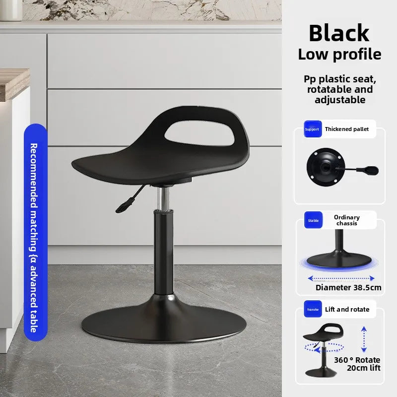 Taburete de bar hidráulico giratorio ajustable, taburete de cocina, silla de bar con respaldo y asiento acolchado, par de tumbonas para isla de hogar comercial