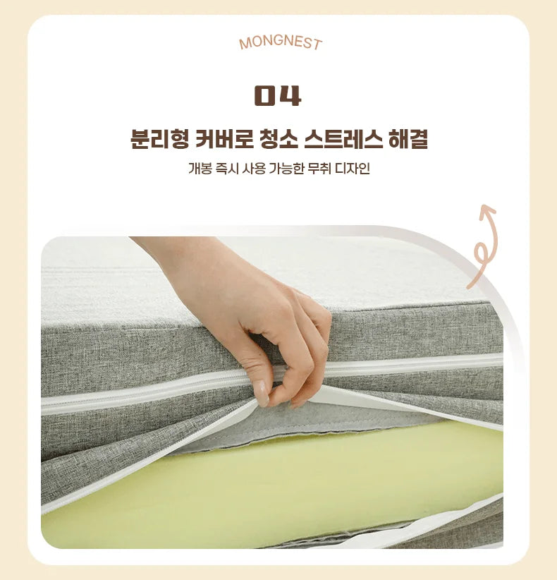 Colchón plegable de espuma viscoelástica de 3 capas con soporte para sueño profundo y tatami portátil que ahorra espacio para el hogar