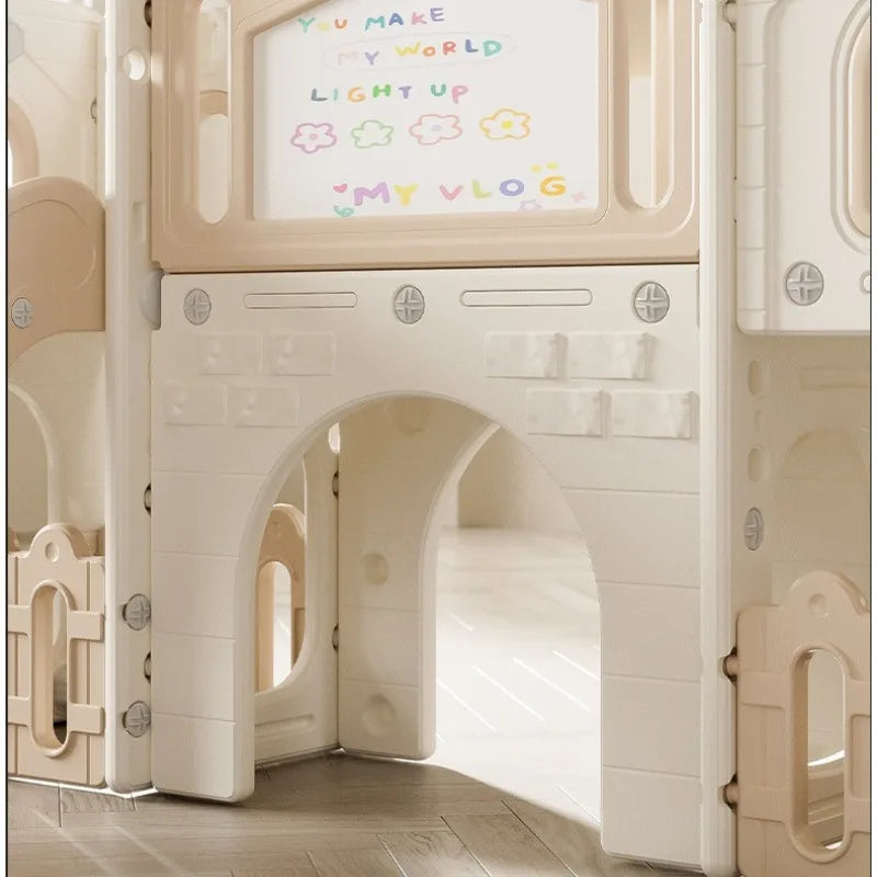 Tobogán Infantil de Interior, Centro de Juegos para Niños Pequeños de 1 a 3 Años, Tobogán Doble, Columpio, Multifuncional, Compacto, Resbaladillas Y Columpios Infantil