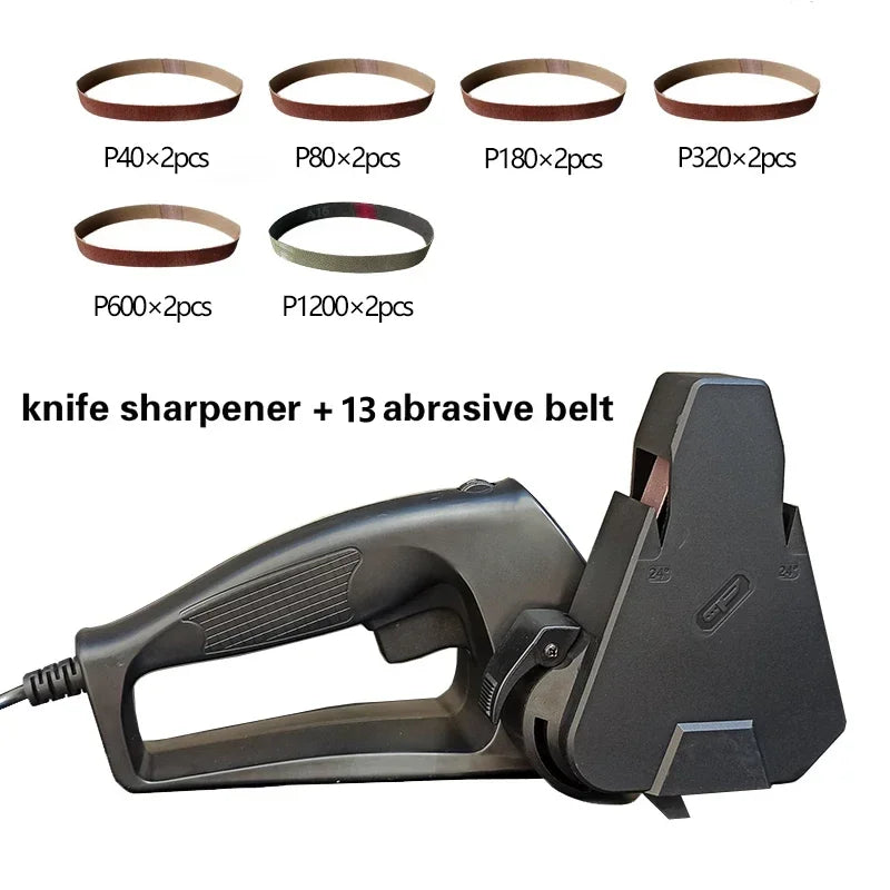Afilador de cuchillos eléctrico profesional, amoladora, bandas de lijado, máquina de afilar de cocina, sistema de pulido, herramientas de carpintero, NOVEDAD 2022