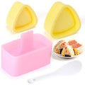 Paquete de 3 moldes para onigiri y sushi, kit clásico de moldes triangulares para bolas de arroz, moldes para sushi, moldes para prensa de musubi para el almuerzo de niños, bento YY180