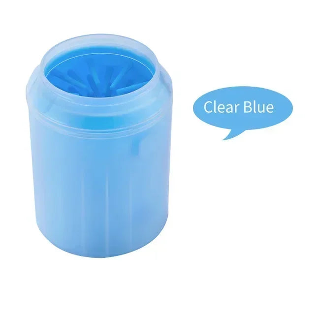 Vaso portátil para lavar patas de mascotas, limpiador de patas de gato y perro, herramientas de limpieza de patas de perro de silicona suave, mini cubo con cepillo de lavado, suministros para mascotas