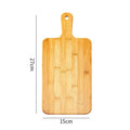 Tabla de cortar de bambú con mango, tabla de servir de madera grande, tablas de cortar de cocina para pizza, verduras, carne