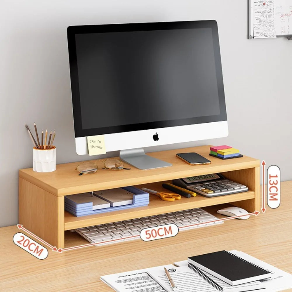 Soporte elevador para computadora de escritorio, estante de almacenamiento para escritorio de oficina, soporte elevador para monitor de escritorio, soporte elevador de base
