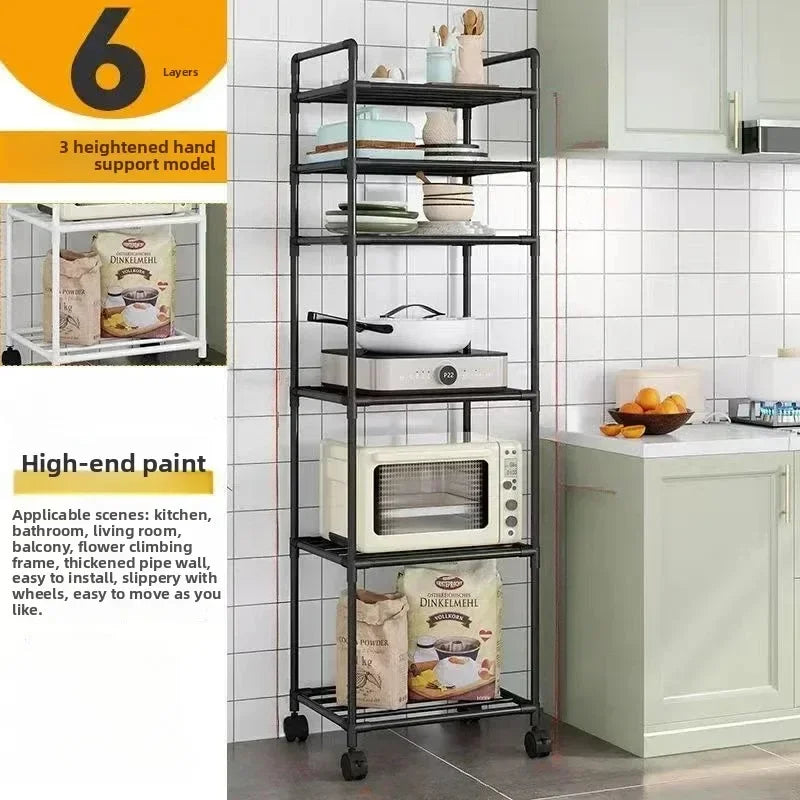 Carro de aterrizaje multifunción para horno microondas, estante de almacenamiento para instalación, organizador de baño y cocina, estante pequeño que ahorra espacio