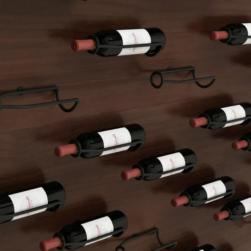 Soporte de pared para vinos, accesorios para bodega de vino, estante de almacenamiento de cerveza y champán, exhibición de metal de hierro, estante de soporte JJ001