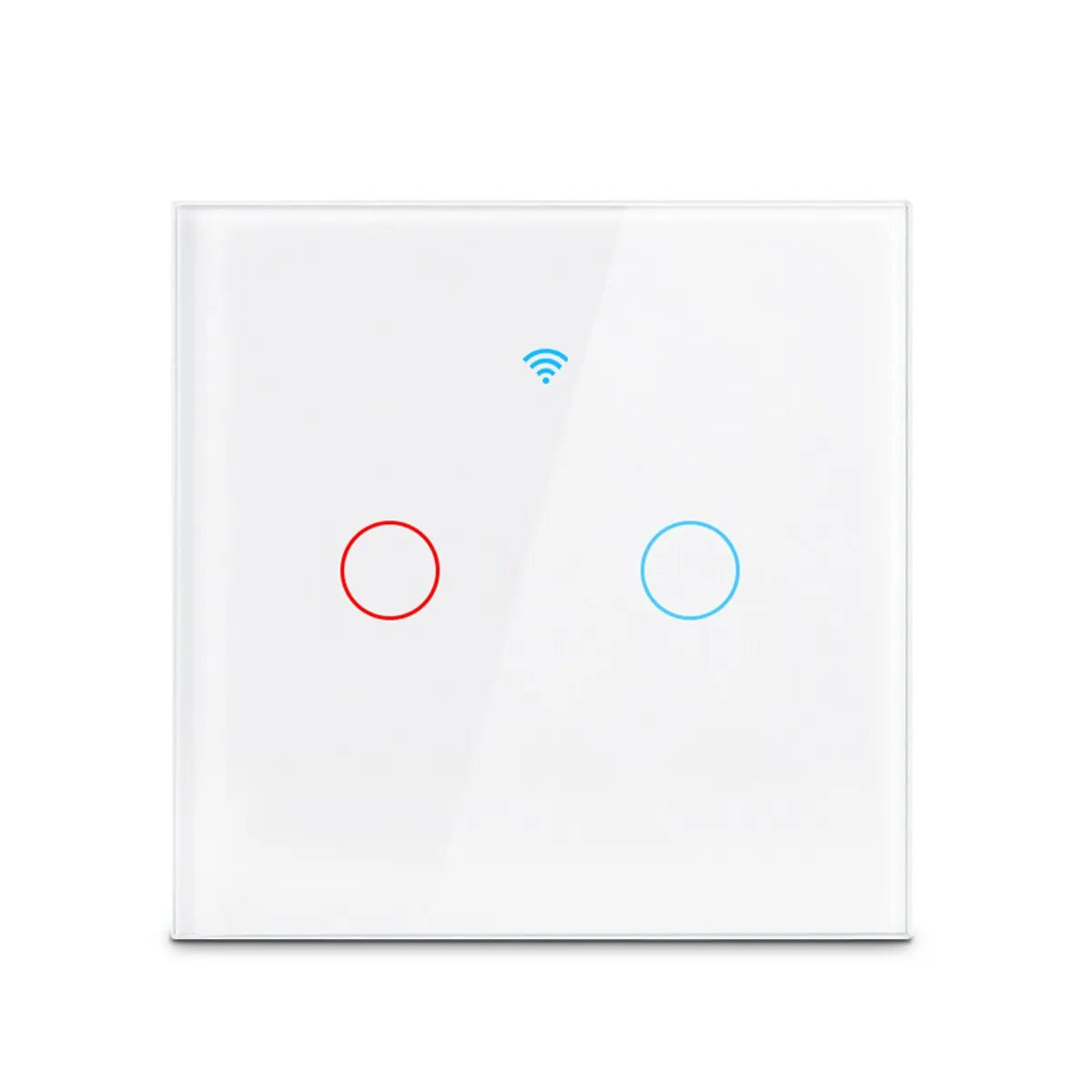 Funciona con el interruptor de luz de pared inteligente Tuya WIFI US/UE con panel táctil de vidrio y control remoto inalámbrico por voz con Alexa Google Home