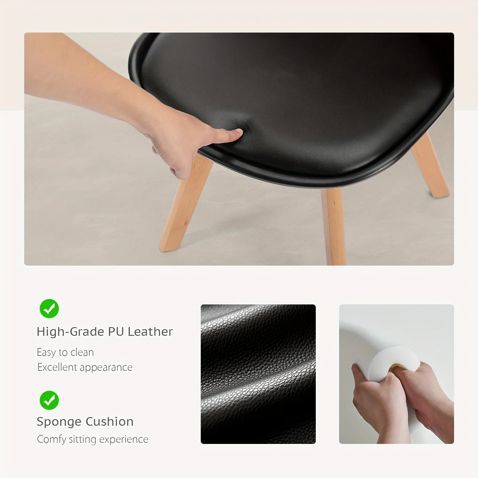 Silla de Comedor Moderna Silla de Hogar Silla Minimalista Nórdica Silla con Respaldo Silla de Mesa de Comedor Silla Decorativa para Sala de Estar
