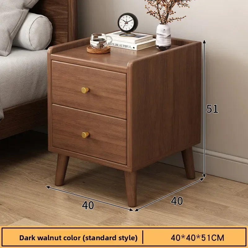Muebles de hogar Mesita de noche Pequeña mesita de noche con almacenamiento Estrecho mueble de dormitorio Mesita de noche