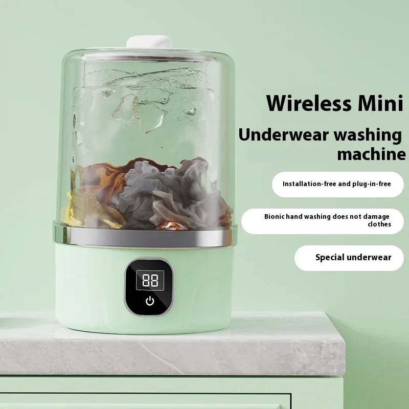 Mini lavadora, herramienta de limpieza de ropa para dormitorios, viajes, camping, hoteles, apartamentos, lavadora portátil pequeña