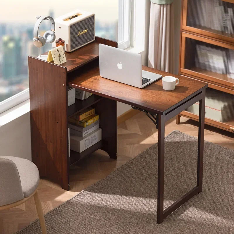 Escritorio de ordenador plegable, escritorio de oficina en casa, escritorio simple, banco de trabajo para dormitorio, escritorio simple de estudio y escritura.