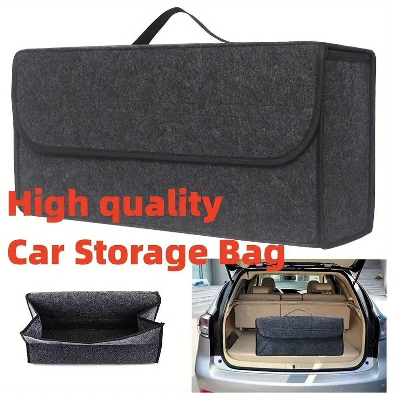 Bolsa de almacenamiento para maletero de coche, bolsa organizadora, organizador de maletero, gadget de coche, caja de almacenamiento plegable grande antideslizante, bolsa de herramientas de mano.