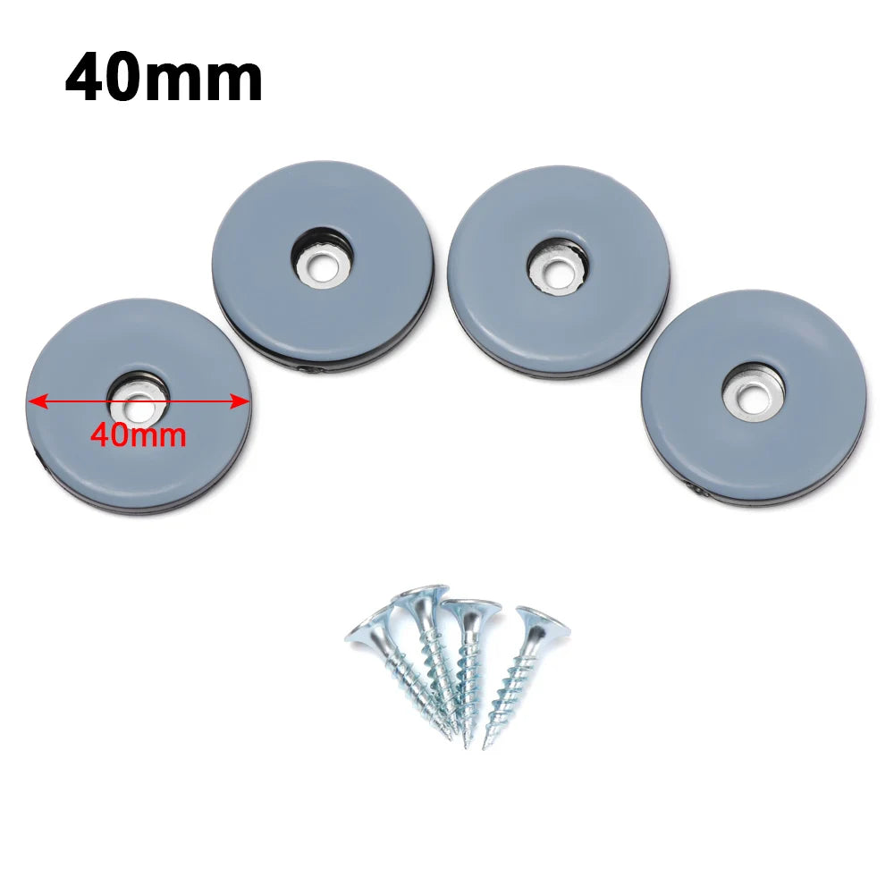 Deslizadores de patas de muebles de 4/8 piezas, almohadillas para mover muebles pesados fácilmente, protectores de bases de mesas, patas antidesgaste, alfombrilla con tornillos