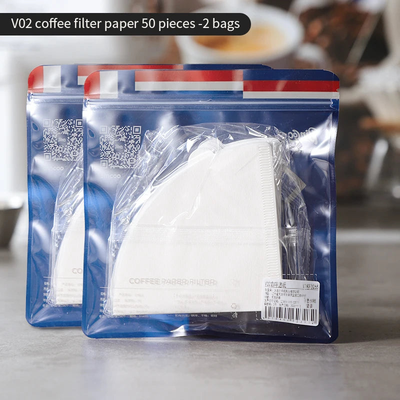 Bincoo Complete Pour Over Filter Collection - Round, Cone, Basket Styles in Multiple Sizes, Full Model Selection