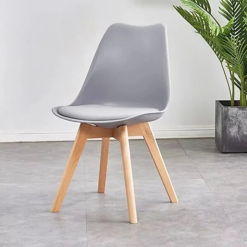 Silla de comedor moderna, silla para el hogar, silla minimalista nórdica con respaldo, silla para mesa de comedor, silla decorativa, sillón para sala de estar.