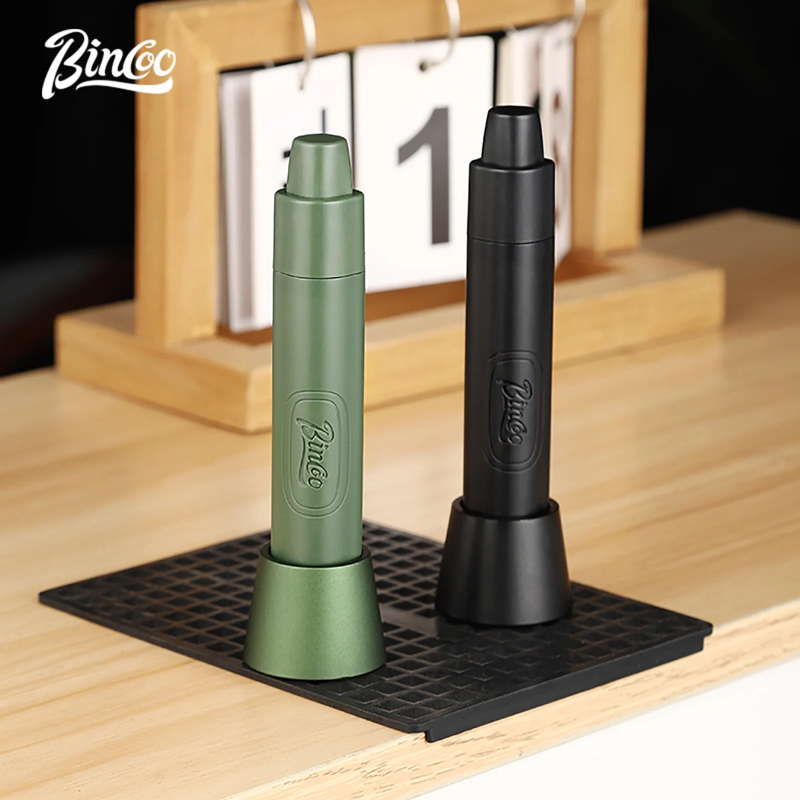 Bincoo Aguja de distribución de espresso profesional, magnética, telescópica, de acero inoxidable, rompe-grumos, perfecta para remover