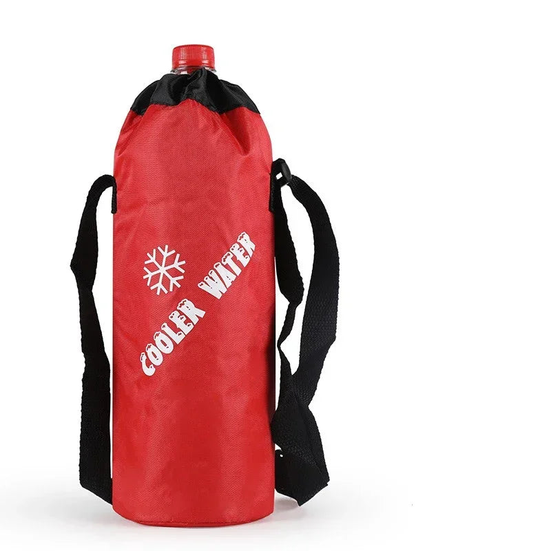 Bolsa Térmica Portátil con Correas de Transporte, Funda Aislante de Tela Oxford, Película de Aluminio, para Viajes, Camping, Mantiene las Bebidas Frías/Calientes