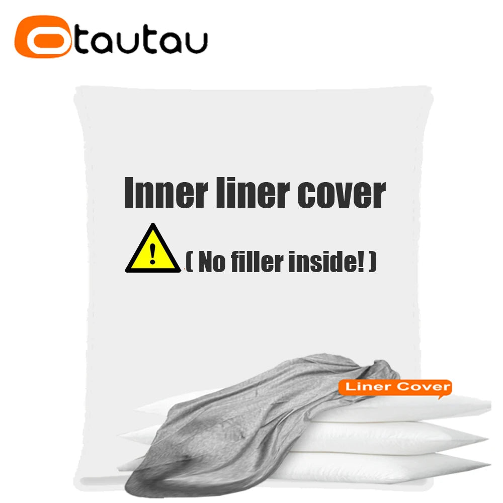 OTAUTAU Cotton Linen Pillow Sac Cover Double Sofa Bed Case Square Beanbag Chaise Lounge Recliner Floor Seat Couch DD008