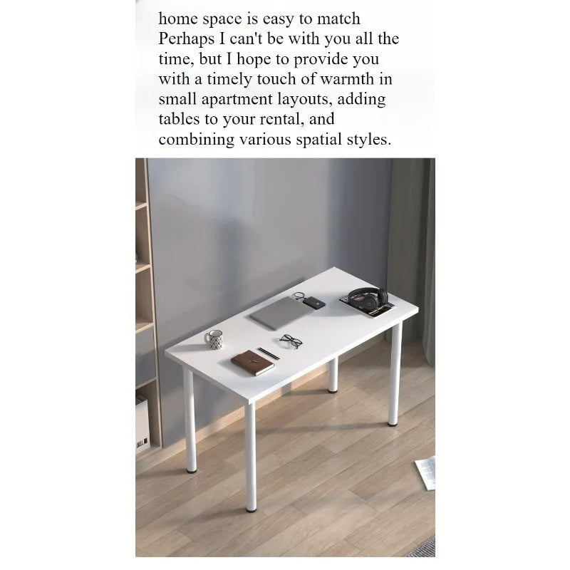 Escritorio de computadora, mesa e-sports para computadora, escritorio de dormitorio, escritorio para el hogar, mesa de escritura doble, mesa rectangular, banco de trabajo