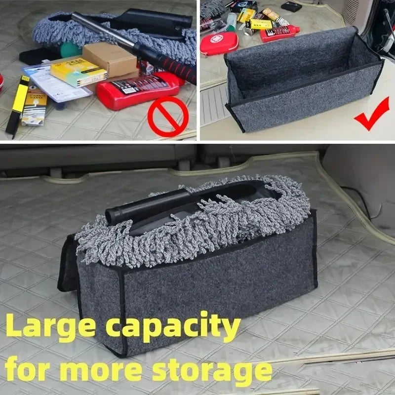 Bolsa de almacenamiento para maletero de coche, bolsa organizadora, organizador de maletero, gadget de coche, caja de almacenamiento plegable grande antideslizante, bolsa de herramientas de mano.