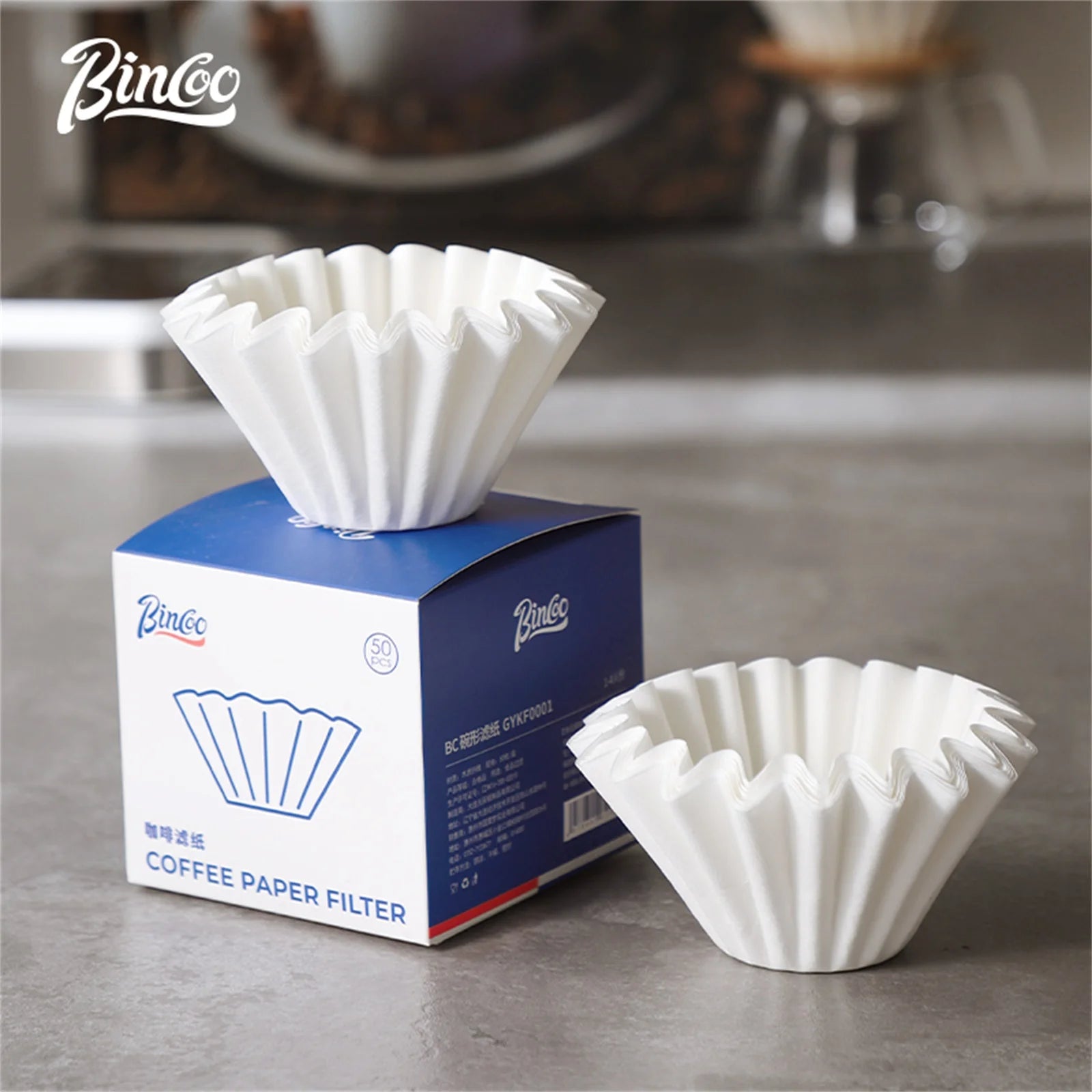 Bincoo Complete Pour Over Filter Collection - Round, Cone, Basket Styles in Multiple Sizes, Full Model Selection