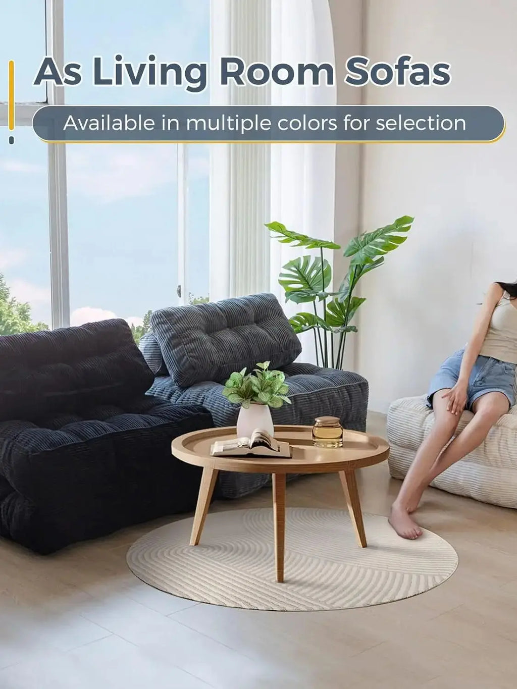 Sofá Modular Esquinero Plegable de Tela Sencillo con Compresión al Vacío, Sofá Cama Nórdico Multifuncional para Salón o Dormitorio Decoración