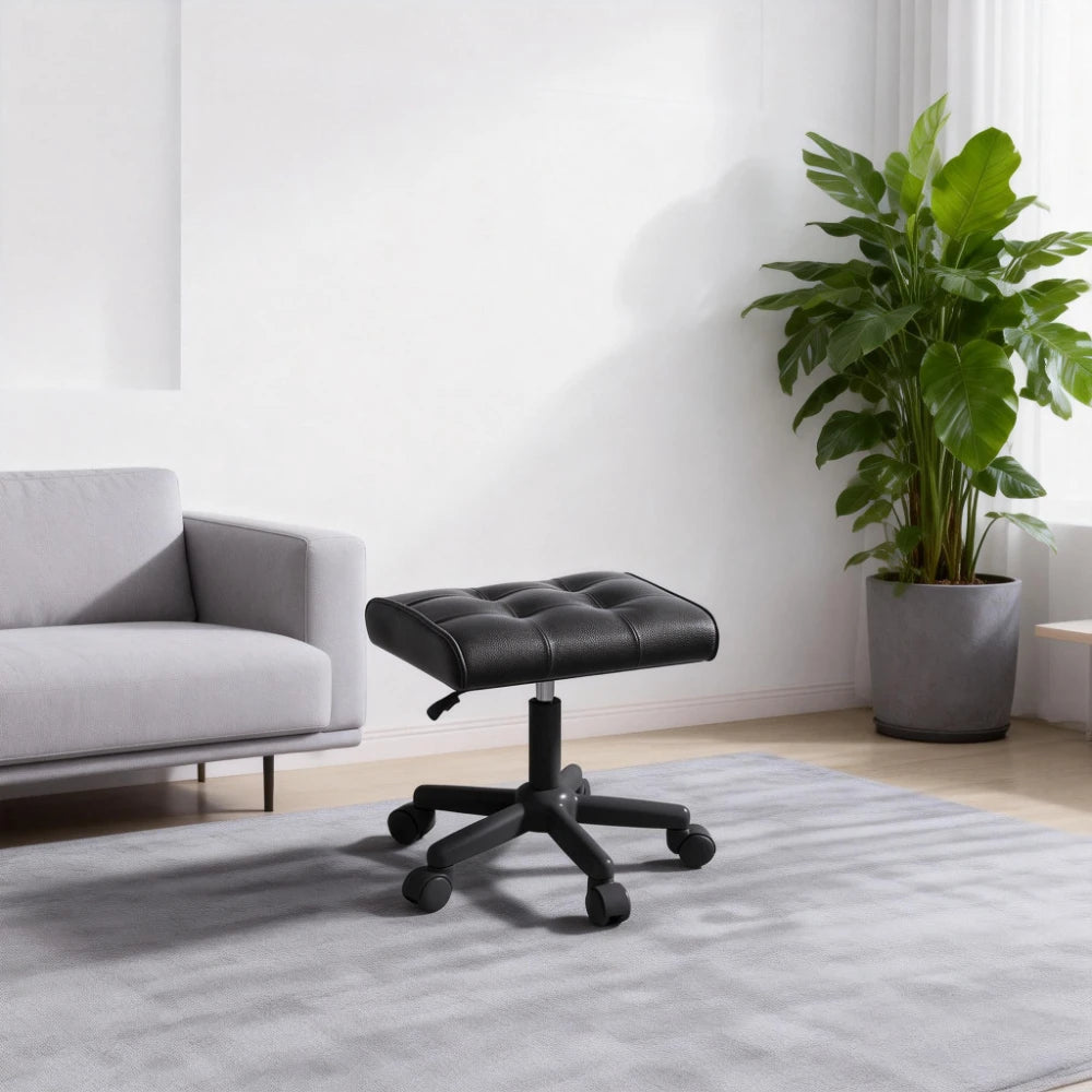 Reposapiés de altura ajustable para silla de oficina, reposapiés elevador debajo del escritorio con espuma viscoelástica, reposapiernas ergonómico para sofá de casa