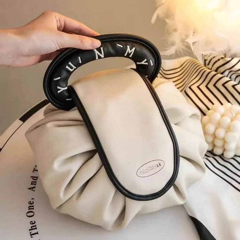 Bolsa de Almacenamiento de Viaje de Gran Capacidad con Cordón, Bolsas Organizadoras de Cosméticos y Maquillaje, Equipaje de Propósito Especial para Mujer