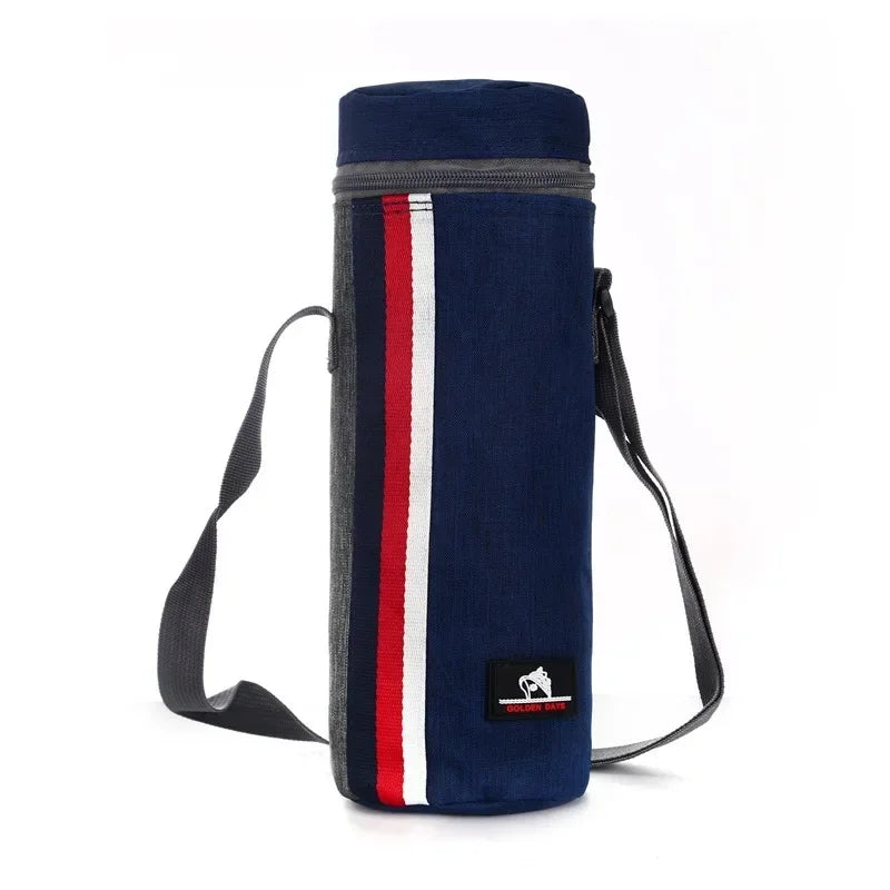 Bolsa Térmica Portátil con Correas de Transporte, Funda Aislante de Tela Oxford, Película de Aluminio, para Viajes, Camping, Mantiene las Bebidas Frías/Calientes