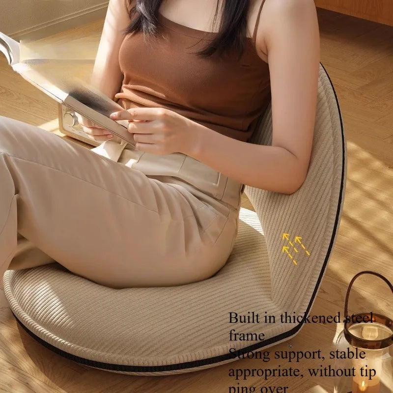 Sofá perezoso, asiento de tatami, cojín de suelo, sofá pequeño donde acostarse a dormir, cama para mirador, silla con respaldo plegable
