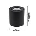 Spotlight GU10 Fitting Round LED Surface Mounted Ceiling Spot Light GU 10 Halogen Bulb Cylinder Down Lamp Fixture 220V