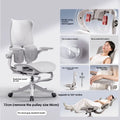 Silla ergonómica duradera con soporte lumbar de ala flotante, silla de ordenador, silla de oficina, silla con respaldo, silla de e-sports para el hogar
