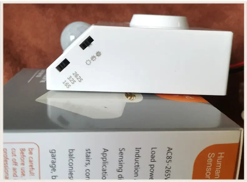 Portalámparas E27 inteligente 85V-265V 100W con Sensor de Movimiento PIR por Inducción Infrarroja y Control de Luz, Adaptador para Bombilla