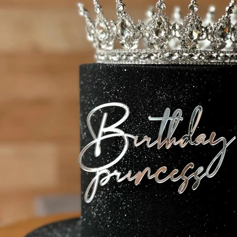 Nuevos adornos acrílicos para tartas de feliz cumpleaños para niños, decoración dorada para tartas de cumpleaños de niño o niña, regalo para baby shower, decoración de postres