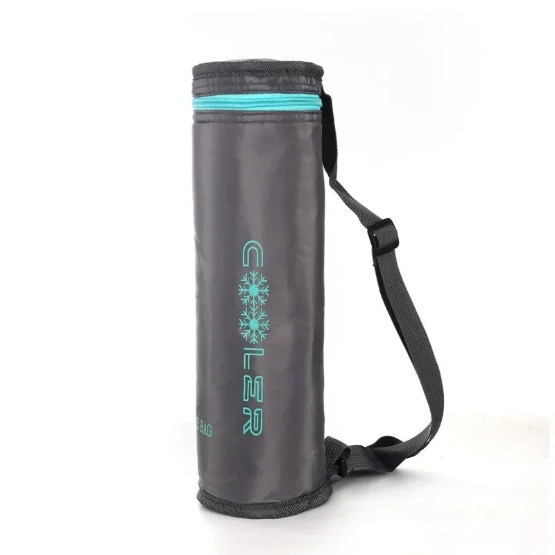 Bolsa Térmica Portátil con Correas de Transporte, Funda Aislante de Tela Oxford, Película de Aluminio, para Viajes, Camping, Mantiene las Bebidas Frías/Calientes