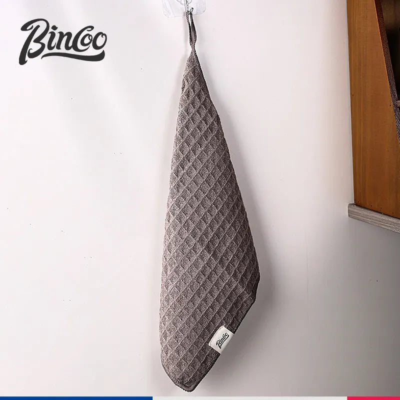 BINCOO Paño de limpieza para cafetera, toalla de microfibra con tejido de gofre, absorbente, sin pelusas, para máquina de espresso, herramientas de barista
